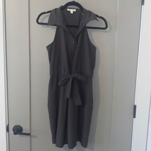 Prologue Dress, Dark Grey with front zip
